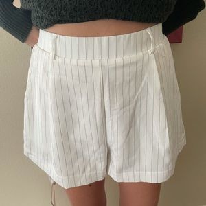 White striped forever 21 shorts
